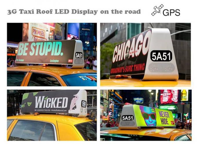 такси П5 приведенное 3Г ВИФИ беспроводное программабле рекламируя беспроводное привело дисплей верхнего света